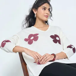 AKKRITI BY PANTALOONS Women Floral Printed Pullover image 1