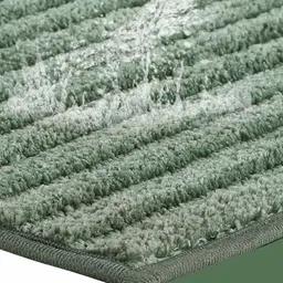 OBSESSIONS Green Anti-Skid Super-Soft Rectangular Ultra-Absorbent 2000-GSM Bath Rug image 4