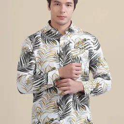 AMSWAN Men Floral Opaque Printed Casual Shirt-picture-33