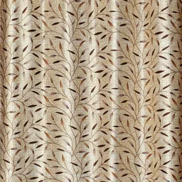 GEET CREATIONS Coffee Brown Set of 3 Floral Room Darkening Long Door Curtain image 5