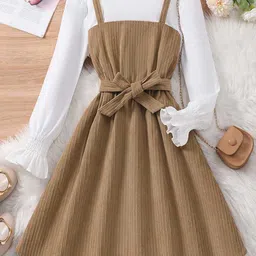 INCLUD Puff Sleeve Fit & Flare Midi Dress-picture-19