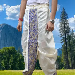 GOURI COLLECTIONS Ready To Wear Pant System MARWADI EMBROIDERED Embellished Men Dhoti image 4