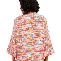 GALE GIRLS Women Abstract Printed Open Front Shrug image 4