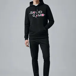 Manlino Men Typography Printed Hooded Neck Full Sleeve Hoodie image 2