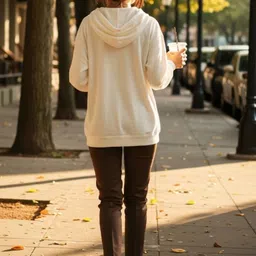 Dagcros Girls Printed Hooded Sweatshirt image 4