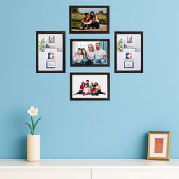 Kuber Industries Brown & Black 5 Pieces Wall Photo Frames-picture-15
