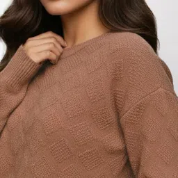 Mast & Harbour Geometric Textured Pullover image 2