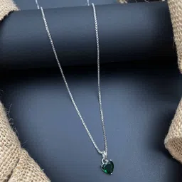 Boghra Sales Silver-Plated German Silver American Diamond Necklace-picture-20