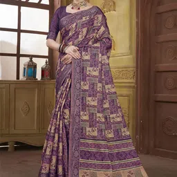 Dori Woven Design Zari Silk Blend Banarasi Saree-picture-31