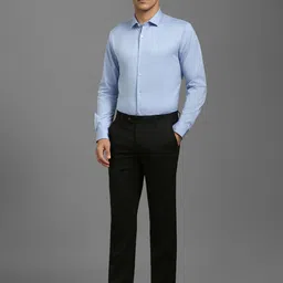 Louis Philippe Men Slim Fit Slim Fit Formal Trousers image 5