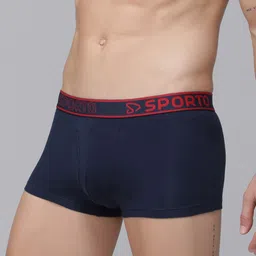 MACHO Men Pack Of 5 Low-Rise Short Length Comfortable Cotton Trunks-picture-18