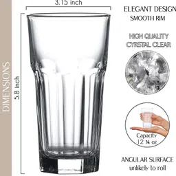 multizone (Pack of 6) Glass set Glass Set Water/Juice Glass image 3