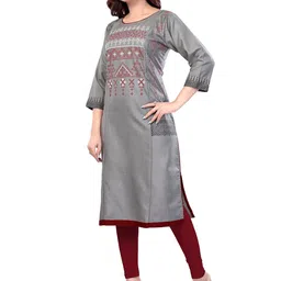 B2F Manufacturing & Designing Kurti Women Thread Work Maternity Kurta image 4