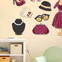 LANSTICK Purple Girl Fashion Printed Waterproof Wallpaper-picture-3