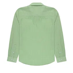 Nautica Boys Premium Fit Solid Button-Down Collar Pure Cotton Casual Shirt image 3