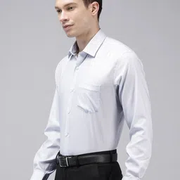Van Heusen Vertical Striped Pure Cotton Custom Fit Formal Shirt image 2