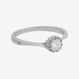 Kushal's Fashion Jewellery 92.5 Silver Plated Cubic Zirconia Stone Studded Finger Ring image 3