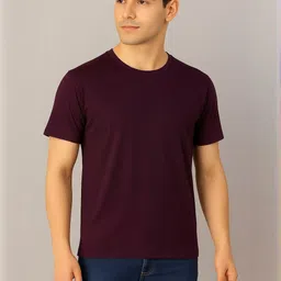 Apraa & Parma Men Solid Round Neck Cotton Slim Fit T-shirt-picture-13