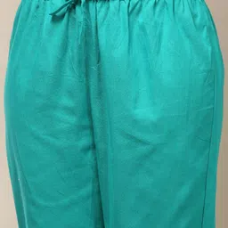 Anouk Yoke Design Round Neck Straight Pure Cotton Kurta With Trouser image 3