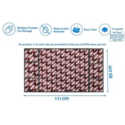 The Furnishing Tree Maroon PVC Air Conditioner Cover image 4