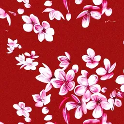 CG HOMES Red & White Floral 180 TC Single Bedsheet with 1 Pillow Covers image 3