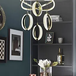 GAUVIK Gold-Toned Ceiling Lamp image 4