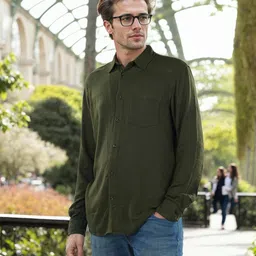 Celio Men Solid Linen Shirt-picture-42