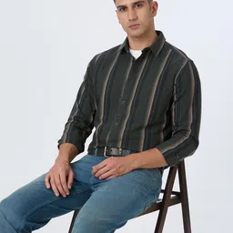 Pepe Jeans Striped Spread Collar Pure Cotton Casual Regular Fit Shirt-picture-32