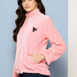 The Roadster Lifestyle Co Woolen Mock Collar Winter Wear Jacket image 2