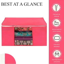 AMAK INC Pink Fabric Multi-Utility Wardrobe Organisers image 2