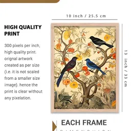 Kotart Yellow & Green 3 Pieces Floral And Botanical Wooden Wall Arts image 2