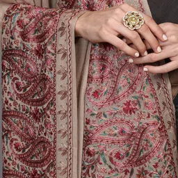 Exotic India Paisley Embroidered Shawl image 2