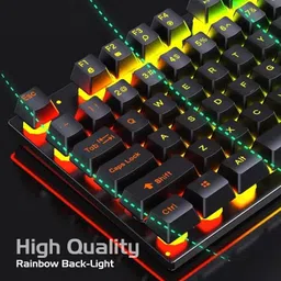 Silk Route Wired Gaming Combo Keyboard and Optical Mouse with RGB Backlight Effects Combo Set image 5