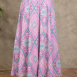 Aramya Ethnic Motifs Printed Straight Fit Linen Cotton Palazzos image 3
