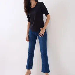 SPYKAR Women Bootcut High-Rise Light Fade Stretchable Jeans image 3