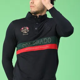 V-Mart Men Colourblocked Sweatshirt-picture-44