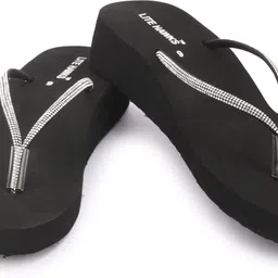 lite hawks Stylish |Lightweight|Breathable|Anti-Slip|Soft|fancy Women Slippers image 3