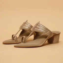 ERIDANI Embellished Ethnic Block Sandals-picture-28