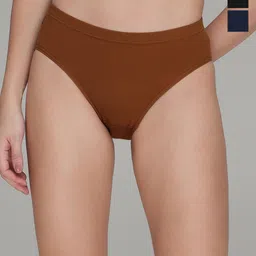 AMUL COMFY Women Pack Of 3 Pure Cotton Mid-Rise Basic Briefs-picture-33