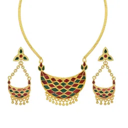 MEMOIR Gold Plated CZ Stone Studded Jewellery Set image 5
