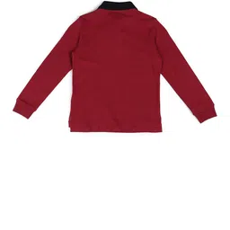 U.S. Polo Assn. Kids Boys Printed Polo Collar Pure Cotton T-shirt image 3