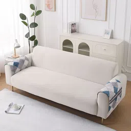 HOKIPO LiefNest Grey 2 Pc Printed Holland Velvet 2 Pc Sofa Arm Cover with Foam Filling-image-32