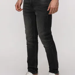 Crocodile Men Slim Fit Mid-Rise Light Fade Stretchable Jeans image 2