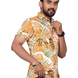 Metronaut Men Regular Fit Spread Collar Floral Printed Casual Shirt image 5
