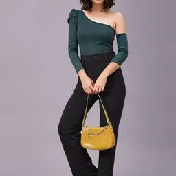 Dream Beauty Fashion Women Straight Fit High-Rise Easy Wash Trousers image 2