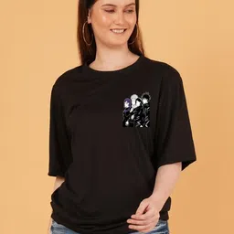 LECOWAR Women Pack of 2 Humour and Comic Printed Drop-Shoulder Sleeves T-shirt-image-67