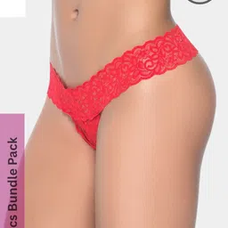 BE IN LOVE Pack Of 2 Low-Rise Inner Elastic Thongs Briefs image 5