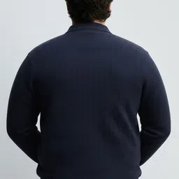 UNSTD Men Plus Size Zipper Polo Cotton T-Shirt image 3