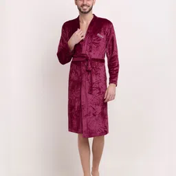 KLOTTHE Wool Bath Robe With Belt image 1