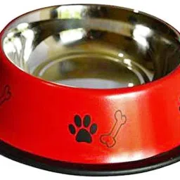 super dog Round Steel Pet Bowl image 1